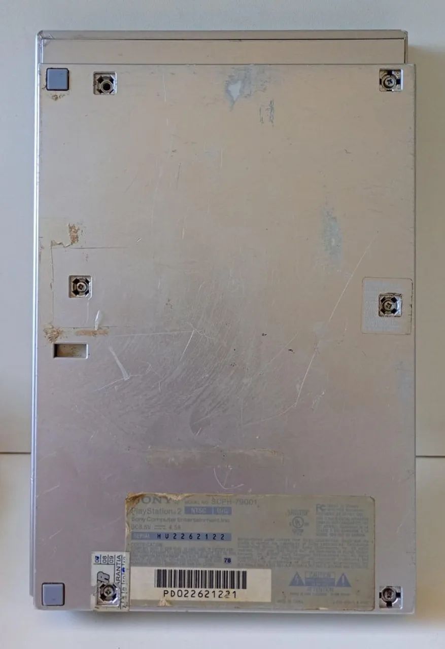 Carcaça Prata PS2 Slim Modelo 79001 - Foto 4