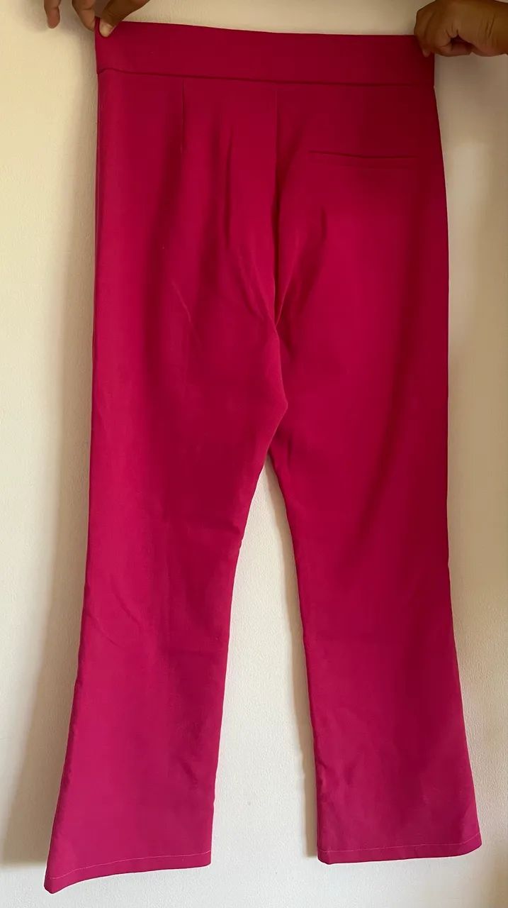 Calça Alfaiataria Zara Rosa M - Foto 2