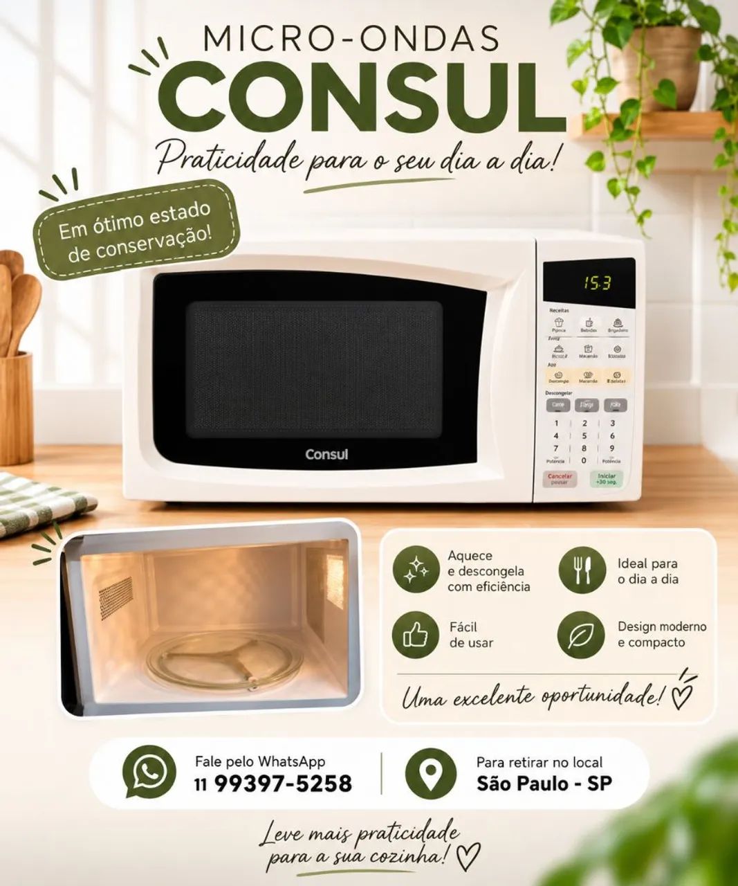 MICRO-ONDAS CONSUL - USADO