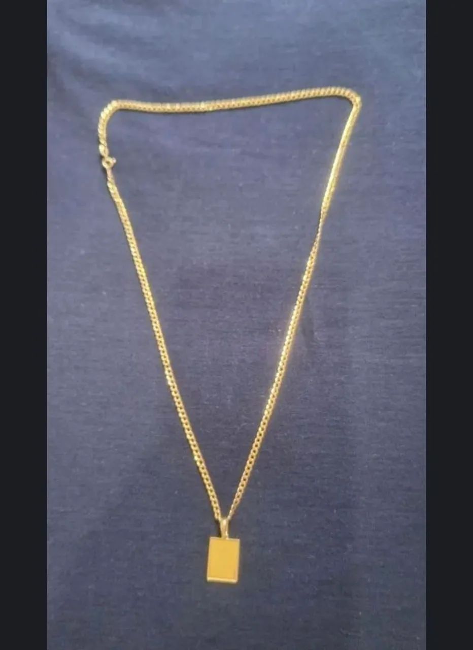 Cordão e pingente ouro 18k - Foto 2