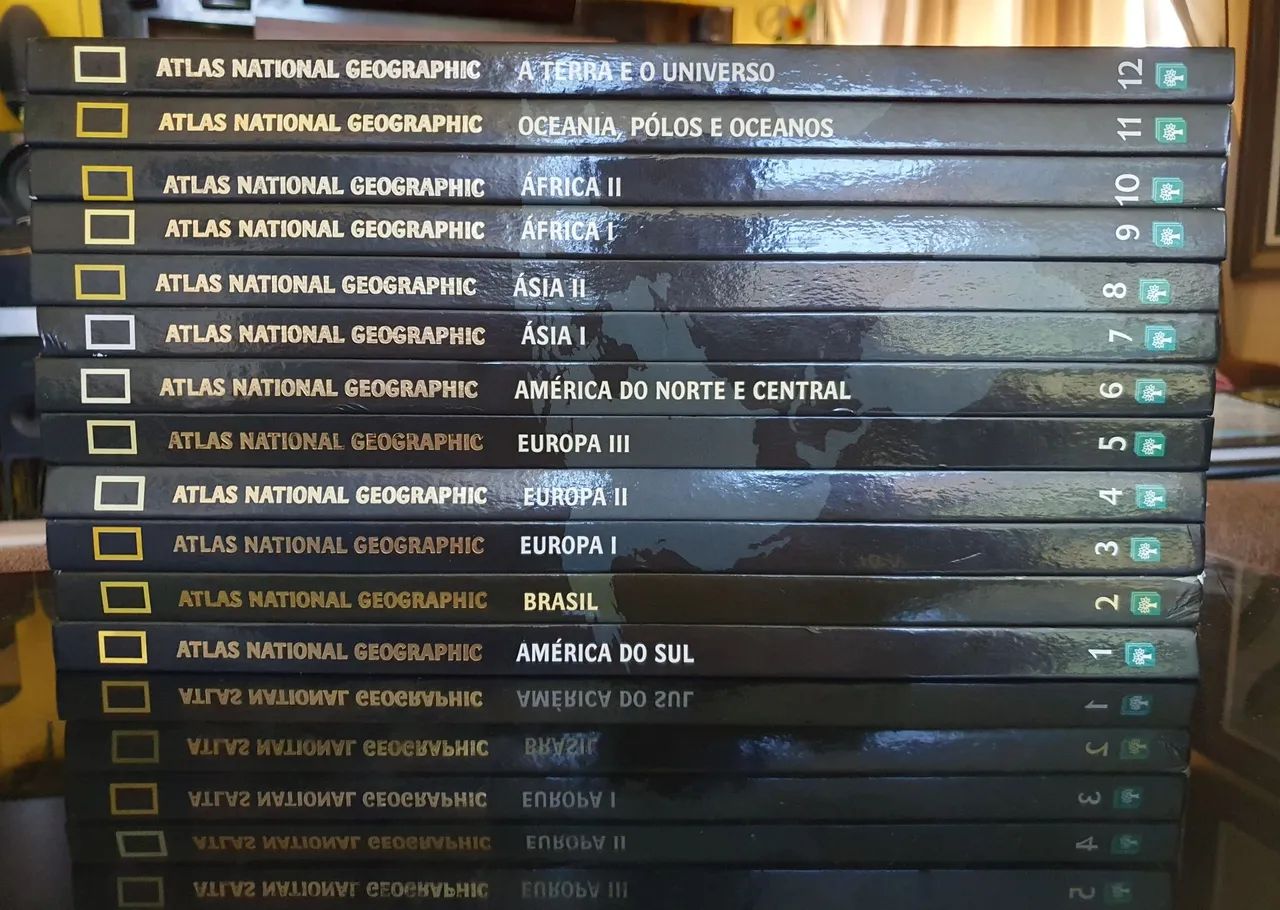Coleção Atlas National Geographic 12 Volumes - Abril Coleções