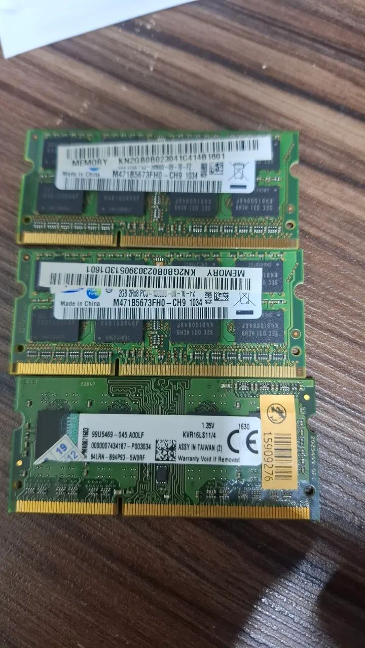 Memórias para notebook ddr 3