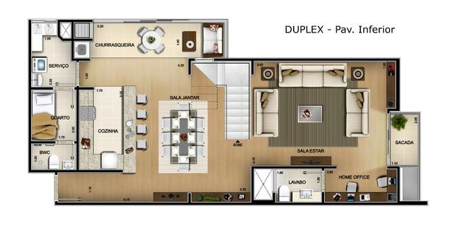 Apto Duplex novo, Alto Padrão Centro de Foz do Iguaçu - Foto 12