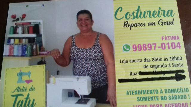 Costureira reparos em geral - RENOVE O SEU VISUAL / ATENDO À DOMICÍLIO (COBRO A PASSAGEM )