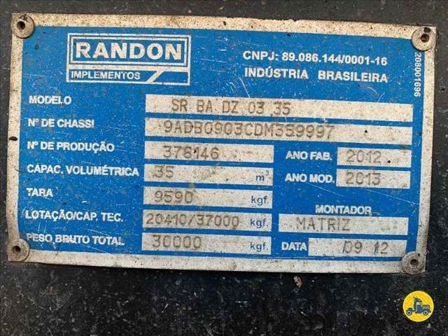 Carreta Basculante Randon Vanderleia 2013 35 m3 - Foto 10