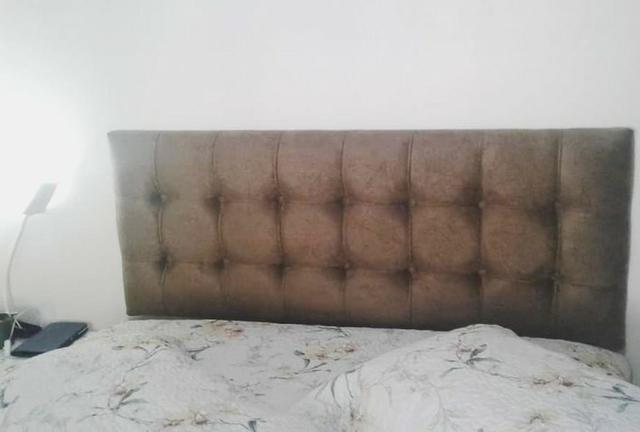 Cabeceira Painel Slim em Capitonê Europeu - Diversas Cores em Courino ou Suede - Foto 2