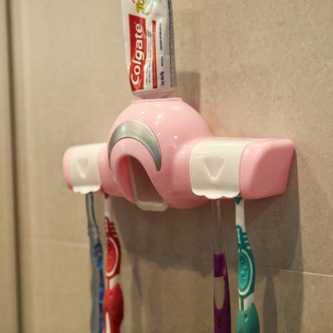 Dispenser para Creme Dental e Porta Escovas REF 2860 - Foto 4