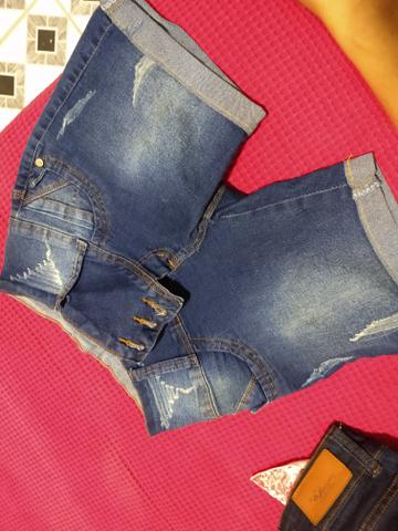Calça n 38 pequeno , bermudas 36 , blusa pm - Foto 3