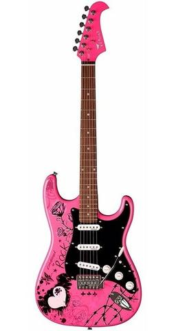 Guitarra Eagle Egp 10 Cr Rosa Pink