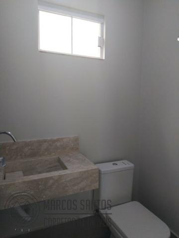 Linda casa nova moderna de alto padrão em rua 06 Vicente Pires - Foto 9