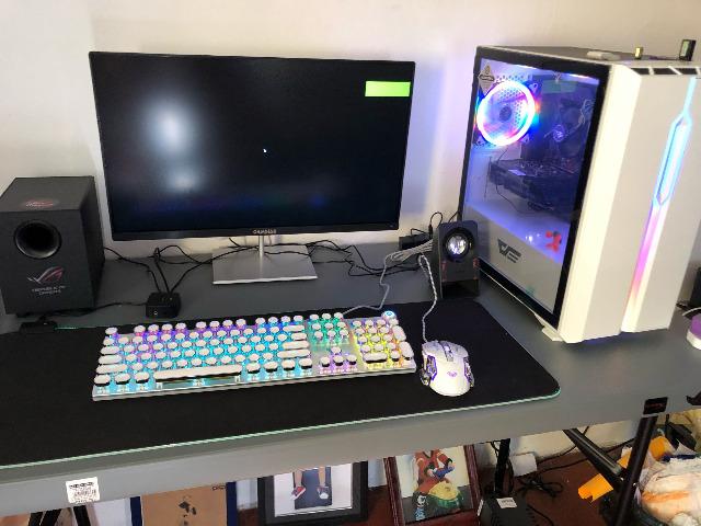 Teclado Mecânico para Jogos F2088 rgb led backlit 104 Chaves - Foto 2