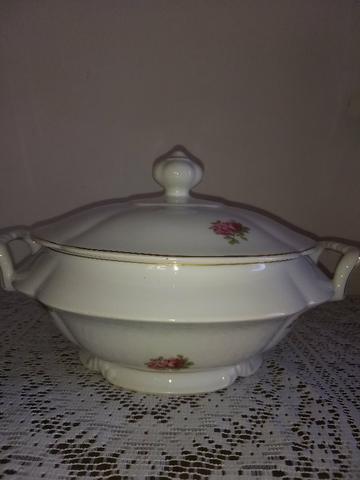 Sopeira antiga porcelana real Saõ Paulo década 60 desenhos florais