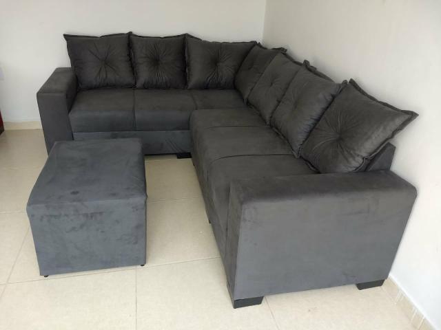 Sofa direto de fábrica com o Puff de brinde Whatsapp * - Foto 3