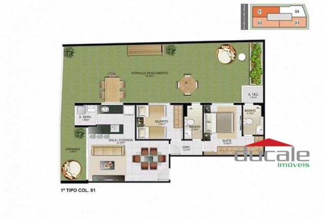 Davi Amarante Apartamento 2 quartos suíte em Bento Ferreira - Foto 16