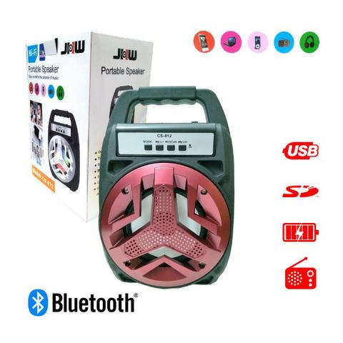 Caixa de Som Jhw Cs-812 Cs-811 Bluetooth Portátil Led Usb Mp3 Radio Fm