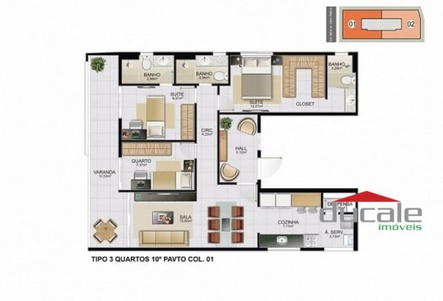 Davi Amarante Apartamento 2 quartos suíte em Bento Ferreira - Foto 10