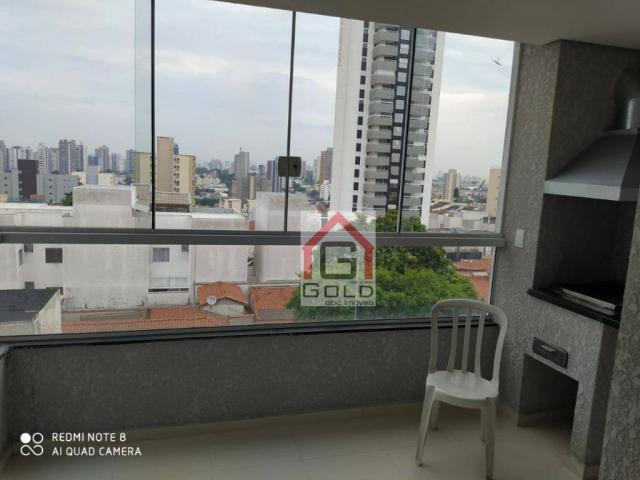 Apartamento com 3 dormitórios para alugar, 88 m² por R$ 2.000,00/mês - Campestre - Santo A - Foto 4