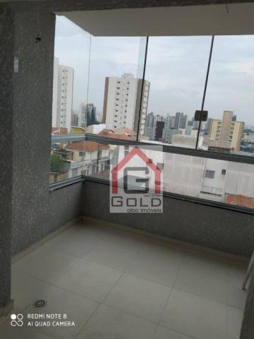 Apartamento com 3 dormitórios para alugar, 88 m² por R$ 2.000,00/mês - Campestre - Santo A - Foto 2