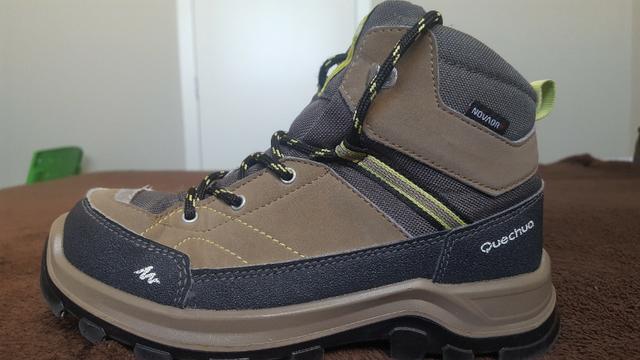 Bota infantil de trilha impermeável forclaz500 high