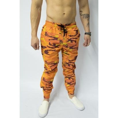 calça militar laranja