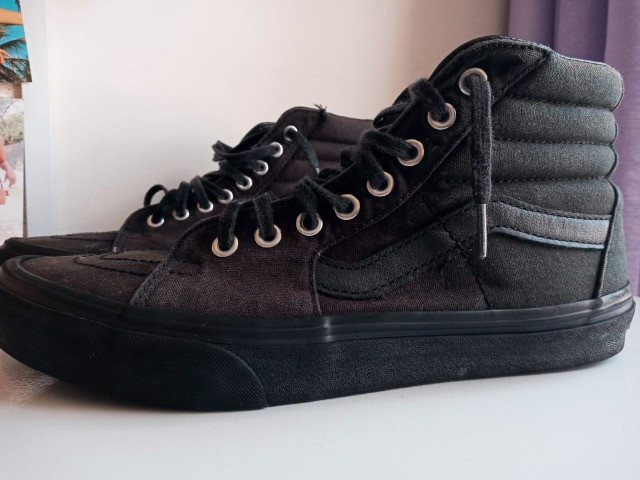 vans preto cano alto