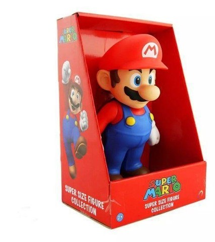 Boneco Luigi Super Mario Bros Nitendo Miniatura Grande Original