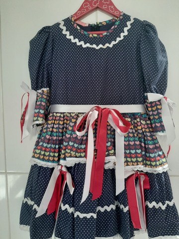 Vestido de festa junina 4 anos