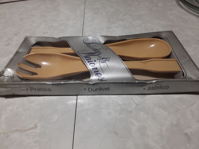 Talheres Kit. Para Saladas e Maionese Três M" Ltda. Vintage.  - Foto 3