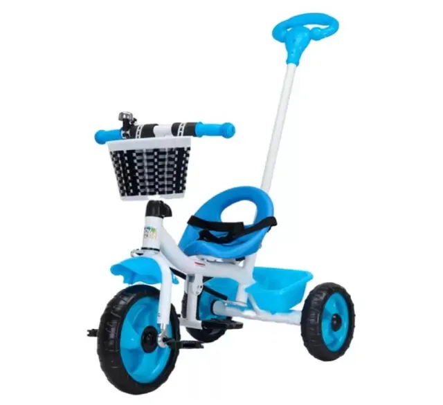 Triciclo Infantil Motoca Minnie para Passeio com Empurrador e Proteção  Xalingo