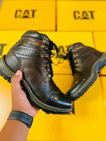 Botas coturno caterpillar com palmilhas laranja  - Foto 2