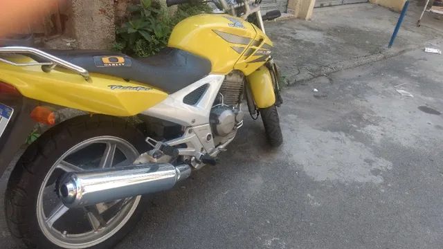 Honda cbx 250 twister,2008, amarela, r$ 6.500 em Brasil