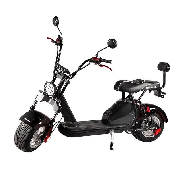 Venda de Moto Elétrica Scooter 2000W Vermelha Homologada para