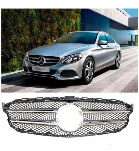Grade Radiador Mercedes C180 2015 2016 2017 2018 Sem o Emblema - Foto 4