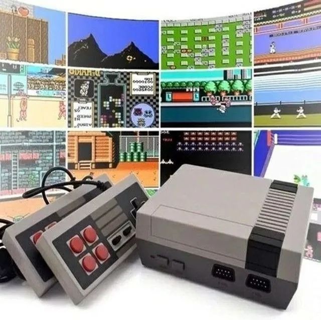 Mini Video Game Retro Emulador Super Mini Sfc Com 620 Jogos Classicos 8 bit  02 Controles Nintendo