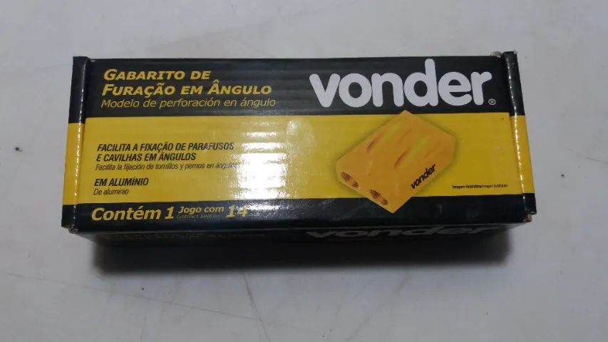 JOGO DE GABARITO DE FURAÇÃO EM ÂNGULO COM 14 PEÇAS VONDER