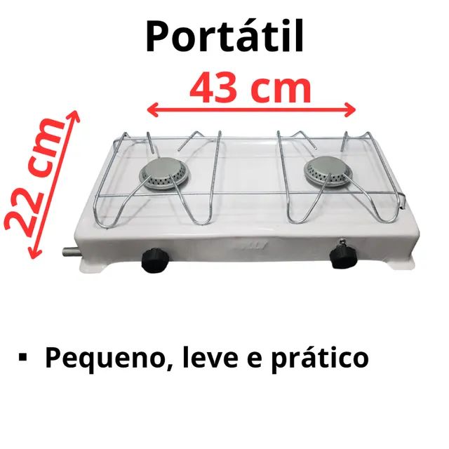 Fogão portátil a gás 2 bocas - Foto 2