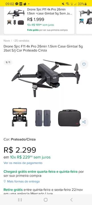 Drone Sjrc F11 4k Pro - Foto 4