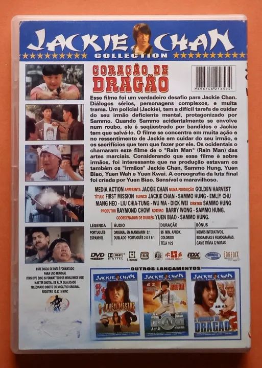 Dvd Coração de Dragão - Jackie Chan  - Foto 2