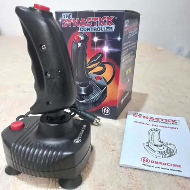 Raro Joystick Dynastick Dynacom p/ Tk 85 c/ Caixa e Manual