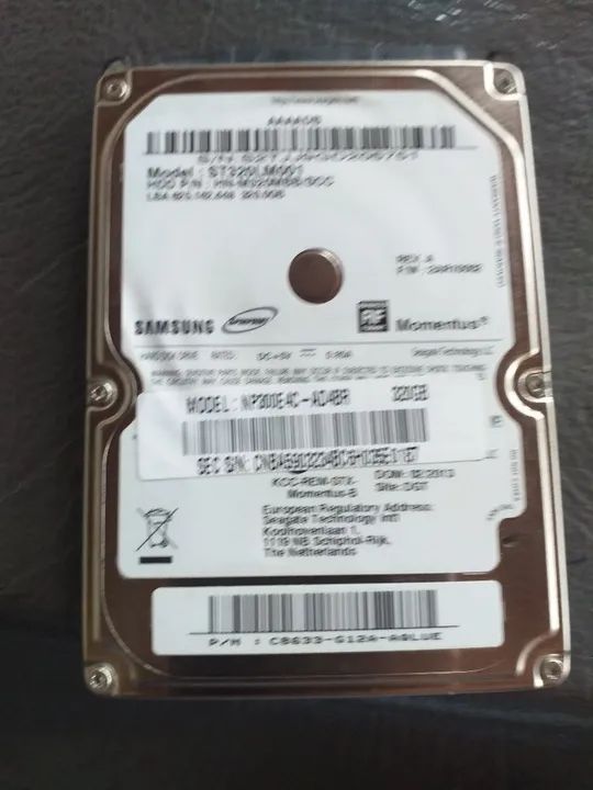 HD para notebook 320 gigas - Foto 4