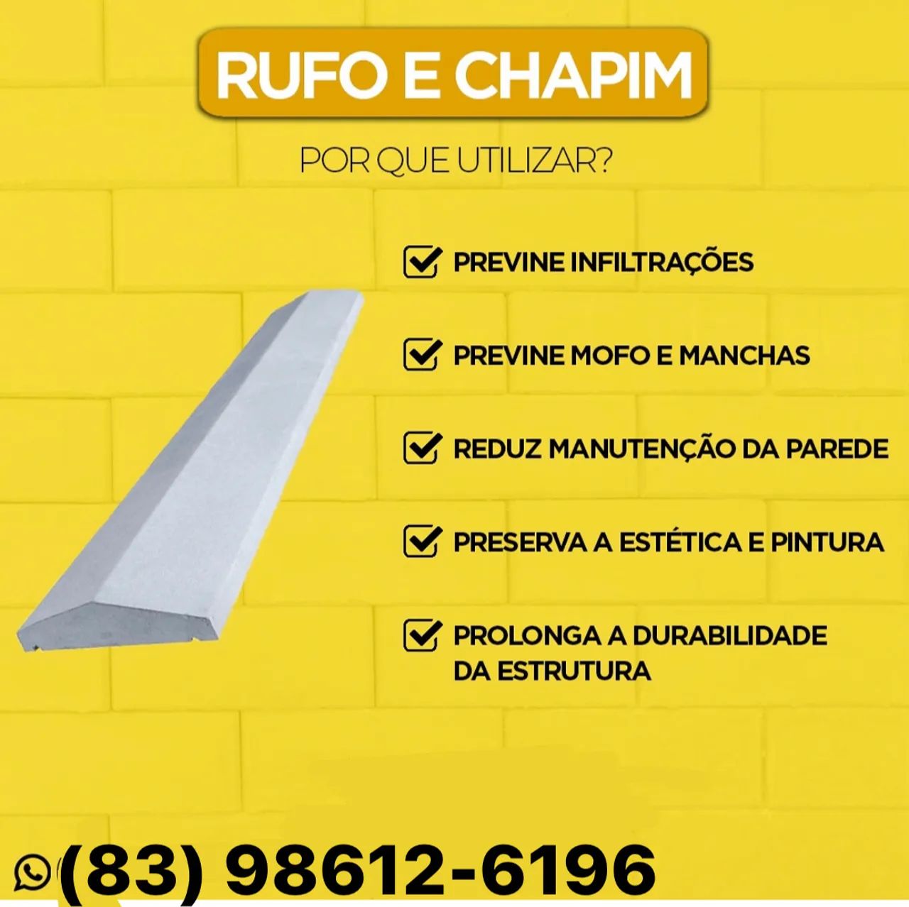 Pingadeira  capas de muro  rufo chapin - Foto 3