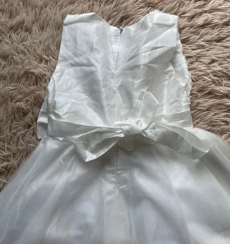Vestido Infantil Branco Batizado ou Casamento  - Foto 5
