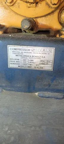 Compressor de ar SCHUZ MSV 10VL/200 2HP - 1 ESTÁGIO