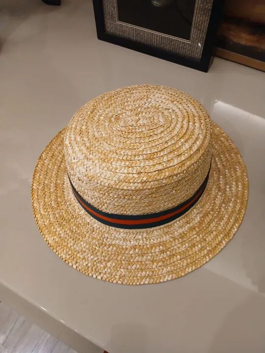 Chapéu Boater Palheta Dourado  - Foto 3