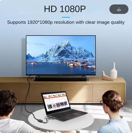 Cabo conversor VGA para HDMI com saída de áudio - Foto 5