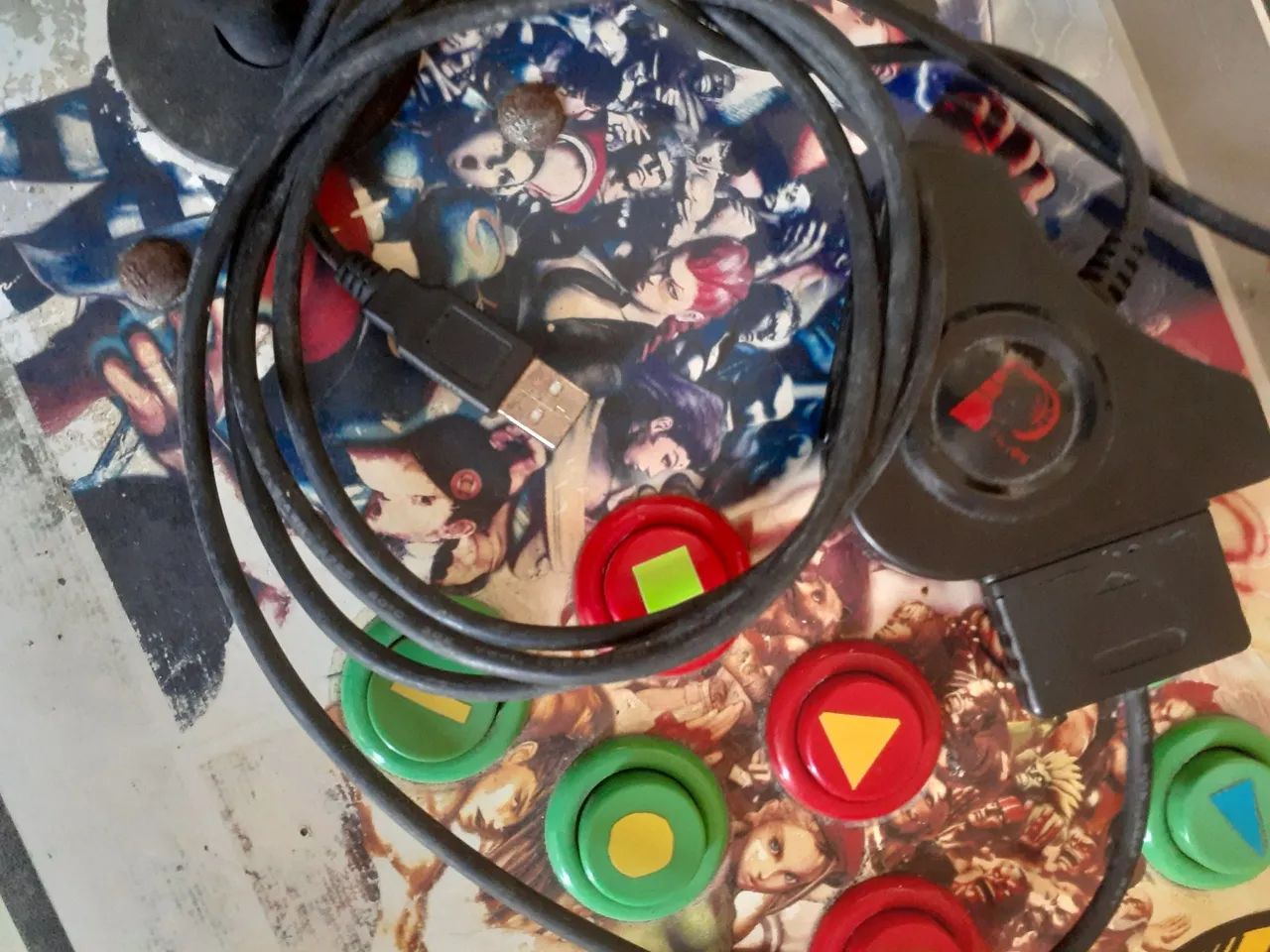 controle arcade para pc e play 1/2  - Foto 5