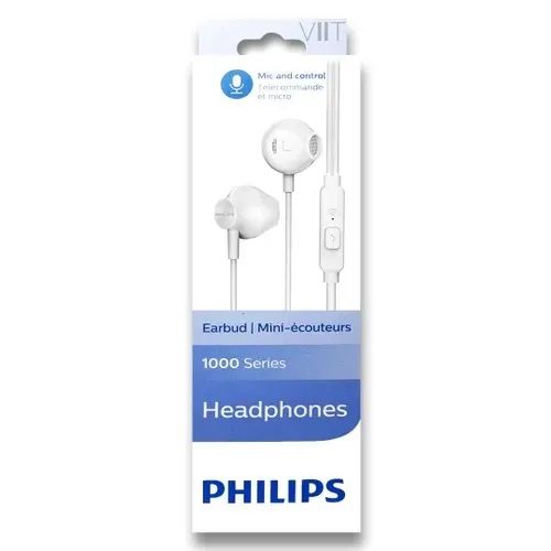 Fone Philips Earbud Com Mic Taue101 Branco - Loja Dado Digital