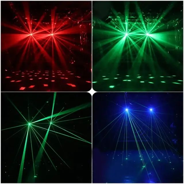 Oferta!!! Mini Moving DMX Double Face 3x1 Led Laser - Foto 5