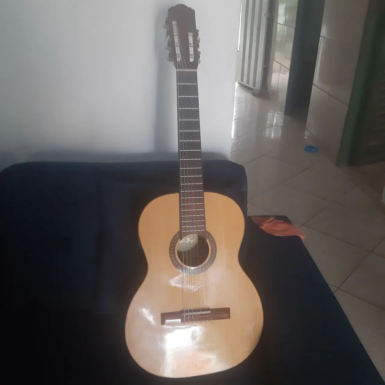 Violão digiorgio7 cordas feito em madeira de lei ,de nailon top sem marcas material  - Foto 4