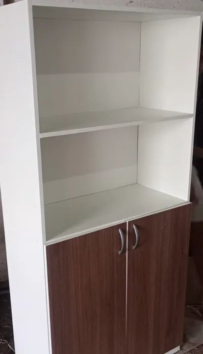 new - armario alto para escritório duas portas - entrego 